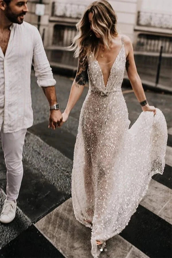 Backless Illusion Neck Sleeveless Lace Cheap High Quality Beach A Line Wedding Dresses Backless Illusion Neck Sleeveless Lace Cheap High Quality Beach A Line Wedding Dresses